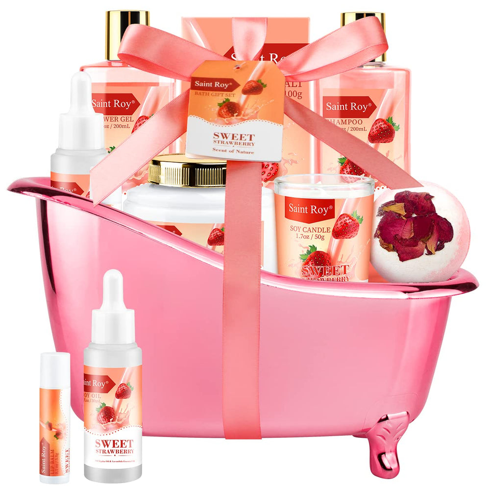 Saint Roy spa kit unboxed, showcasing a ready-to-gift luxury self-care collection.