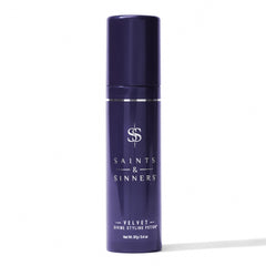 Saints & Sinners Velvet Divine Styling Potion bottle delivering frizz control and shine
