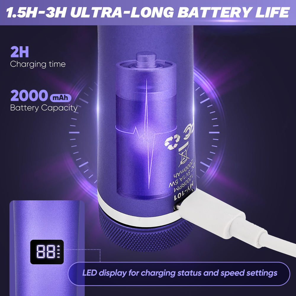 Saker rechargeable battery emphasizes long lasting power for travel grooming