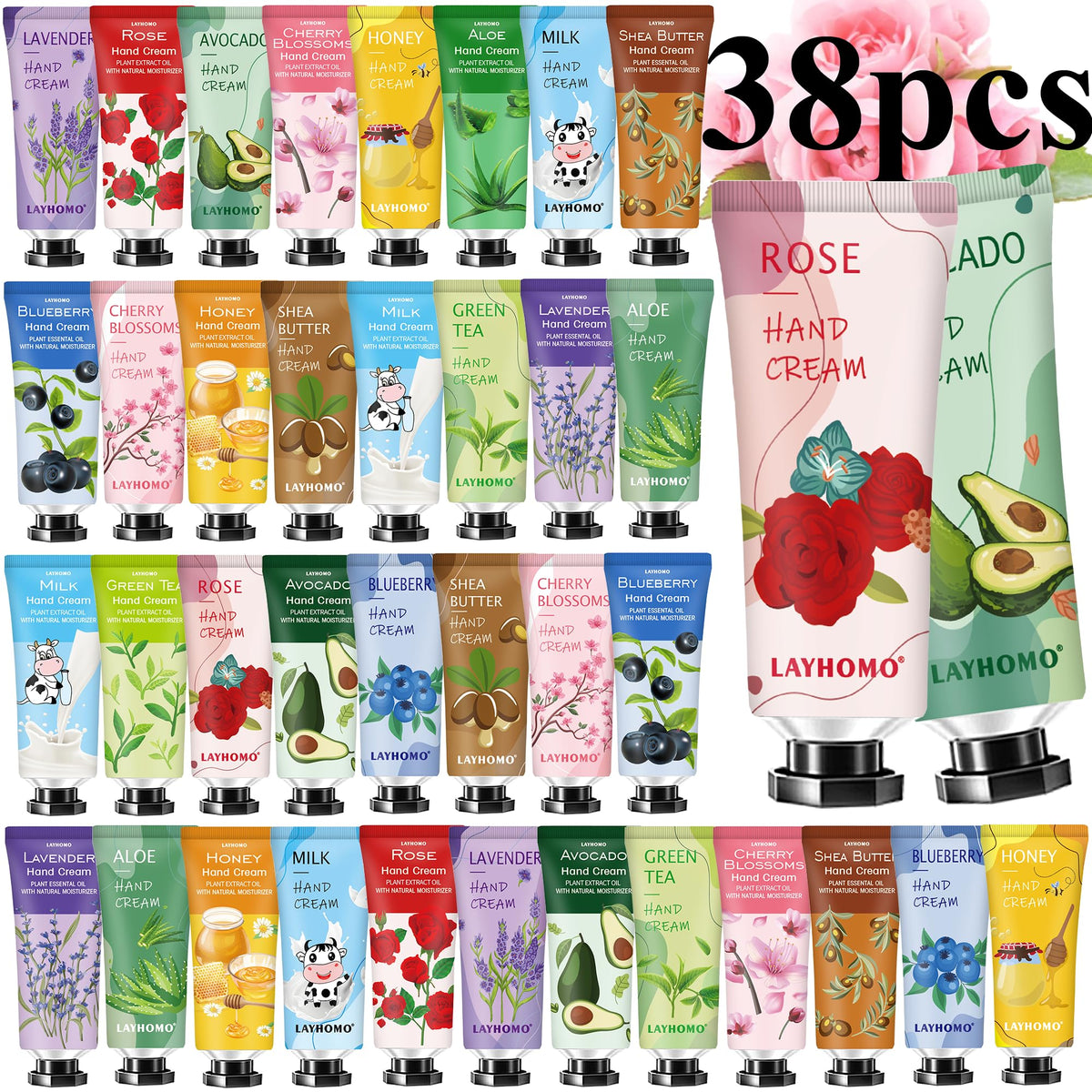 Sakose 38-pack gift set with assorted fragrances for mood-based hydration on the go.