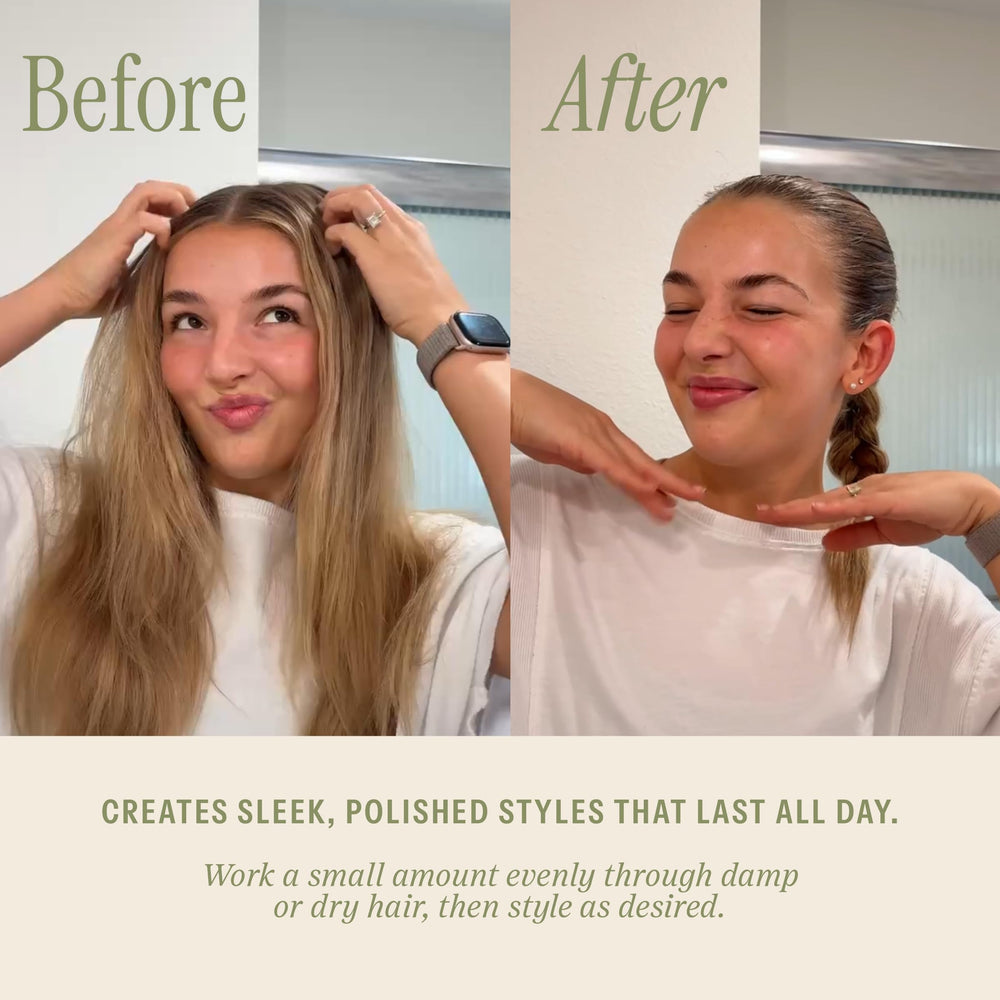 SALEE Cream before blow-dry for light heat protection.