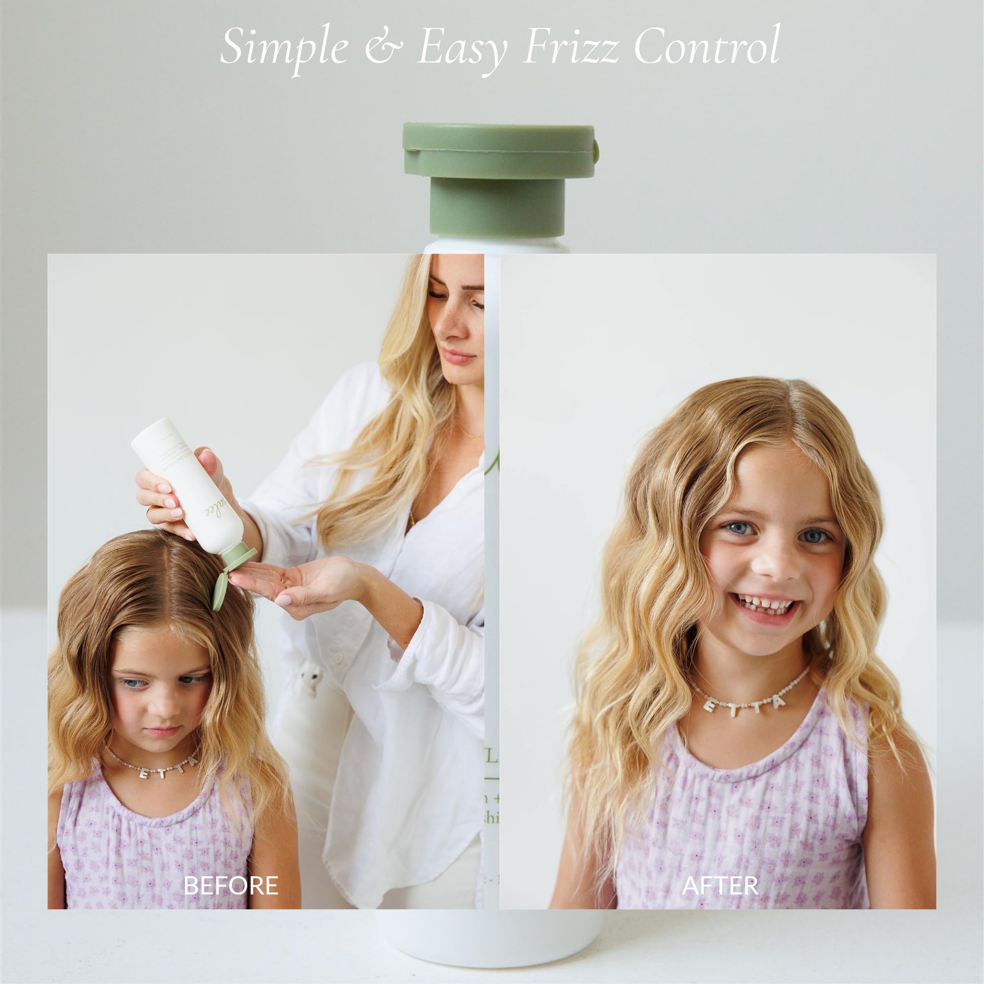 SALEE Frizz-control cream smooths flyaways in humid weather.