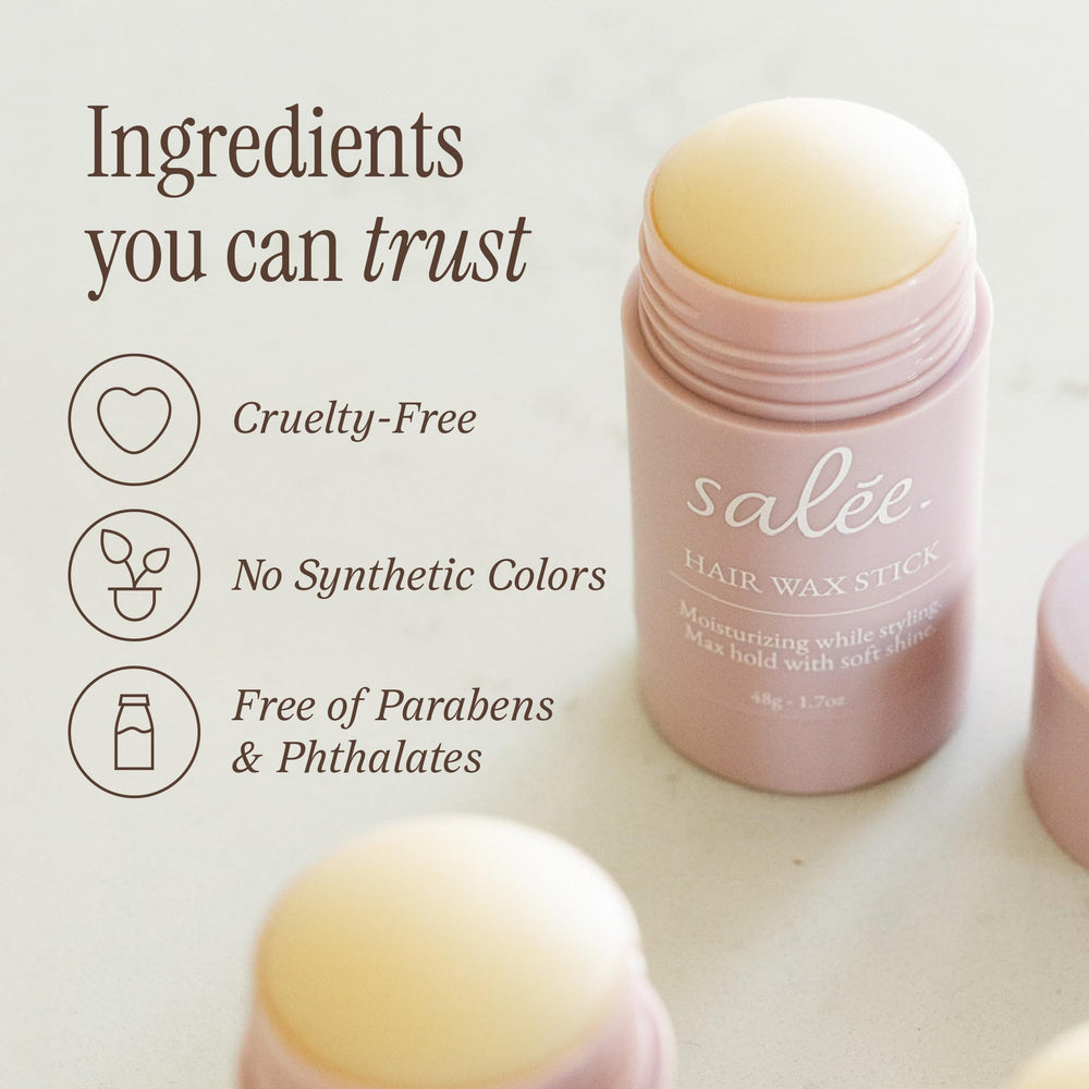 SALEE Hair Wax Stick works on all hair types for versatile styling