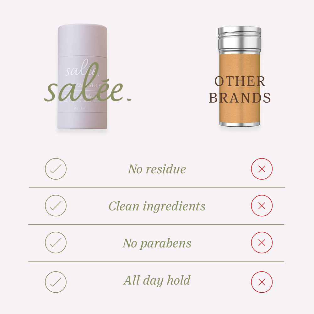 SALEE Hair Wax Stick tames flyaways for a clean look