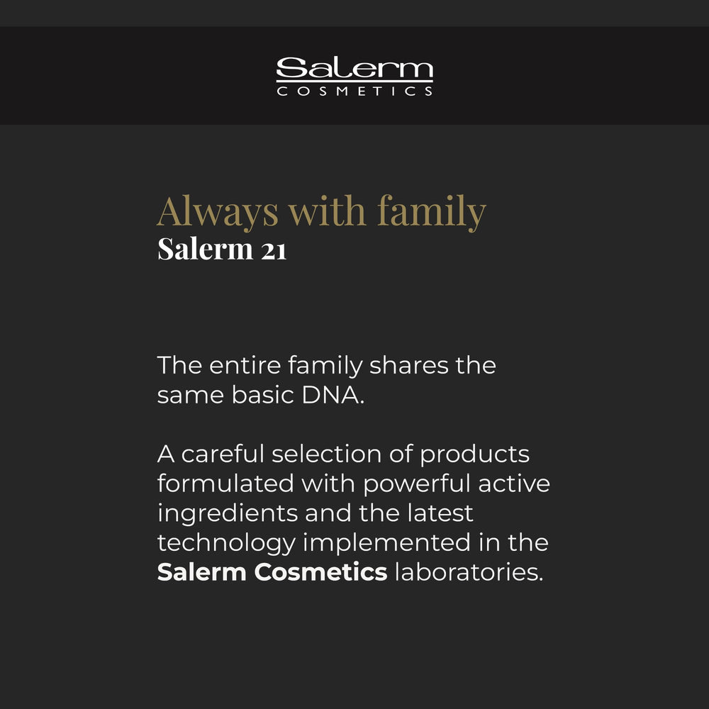 Salerm 21 heat protection scene with styling tools suggesting styling-damage prevention.