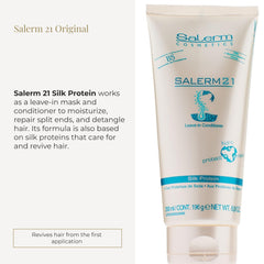 SALERM 21 Silk Protein dispenser close-up for controlled application.