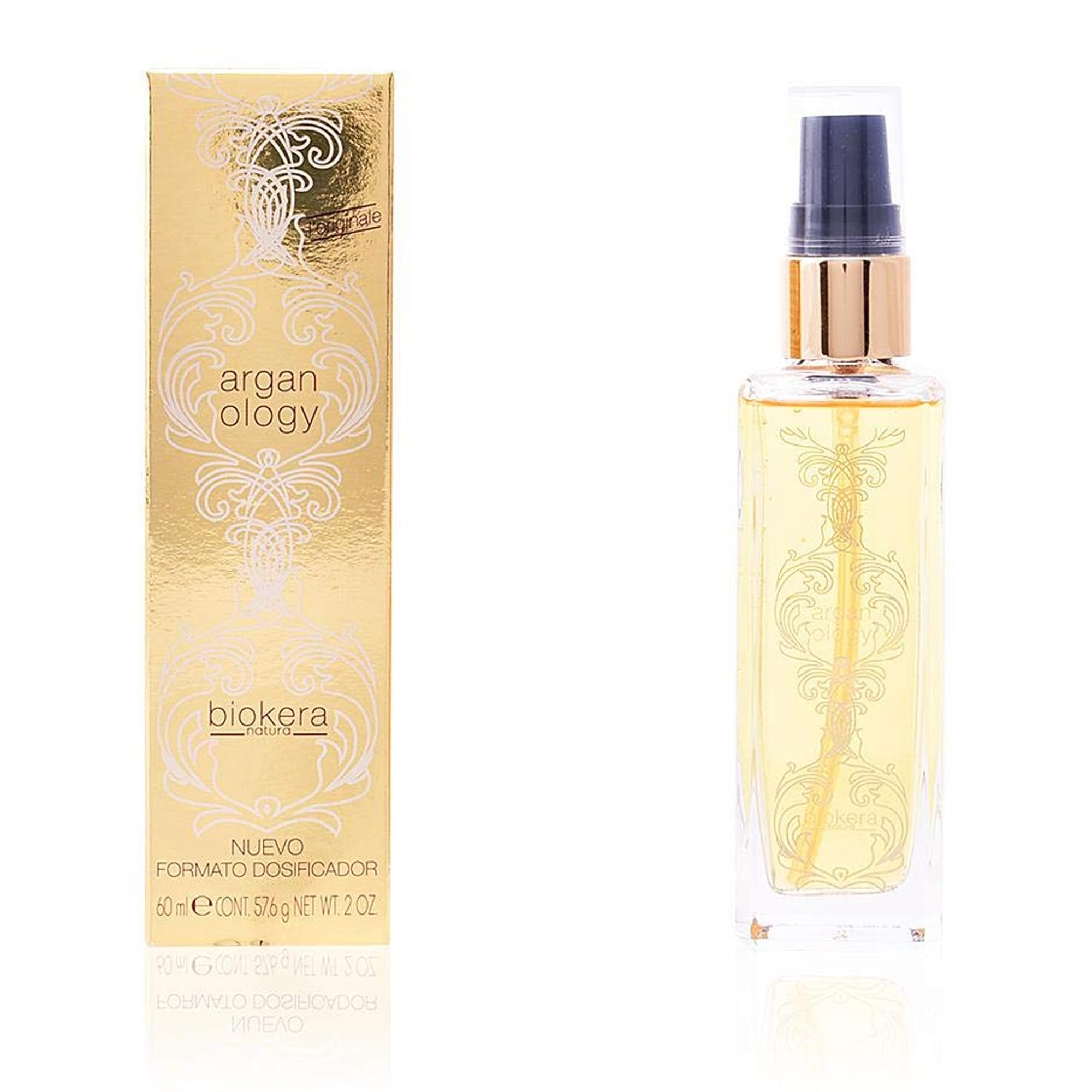 SALERM Arganology serum bottle shows nourishing shine for dry hair