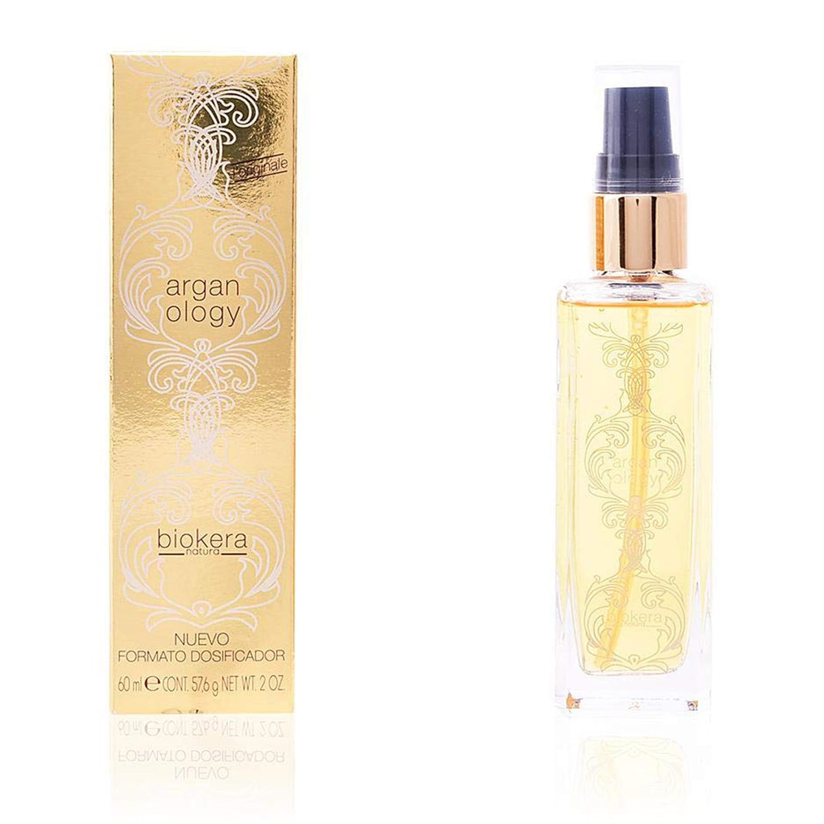 SALERM Arganology serum bottle shows nourishing shine for dry hair