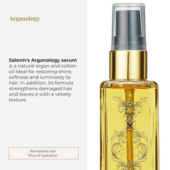 SALERM Arganology serum pump-action demonstrates easy, fast-absorption hydration