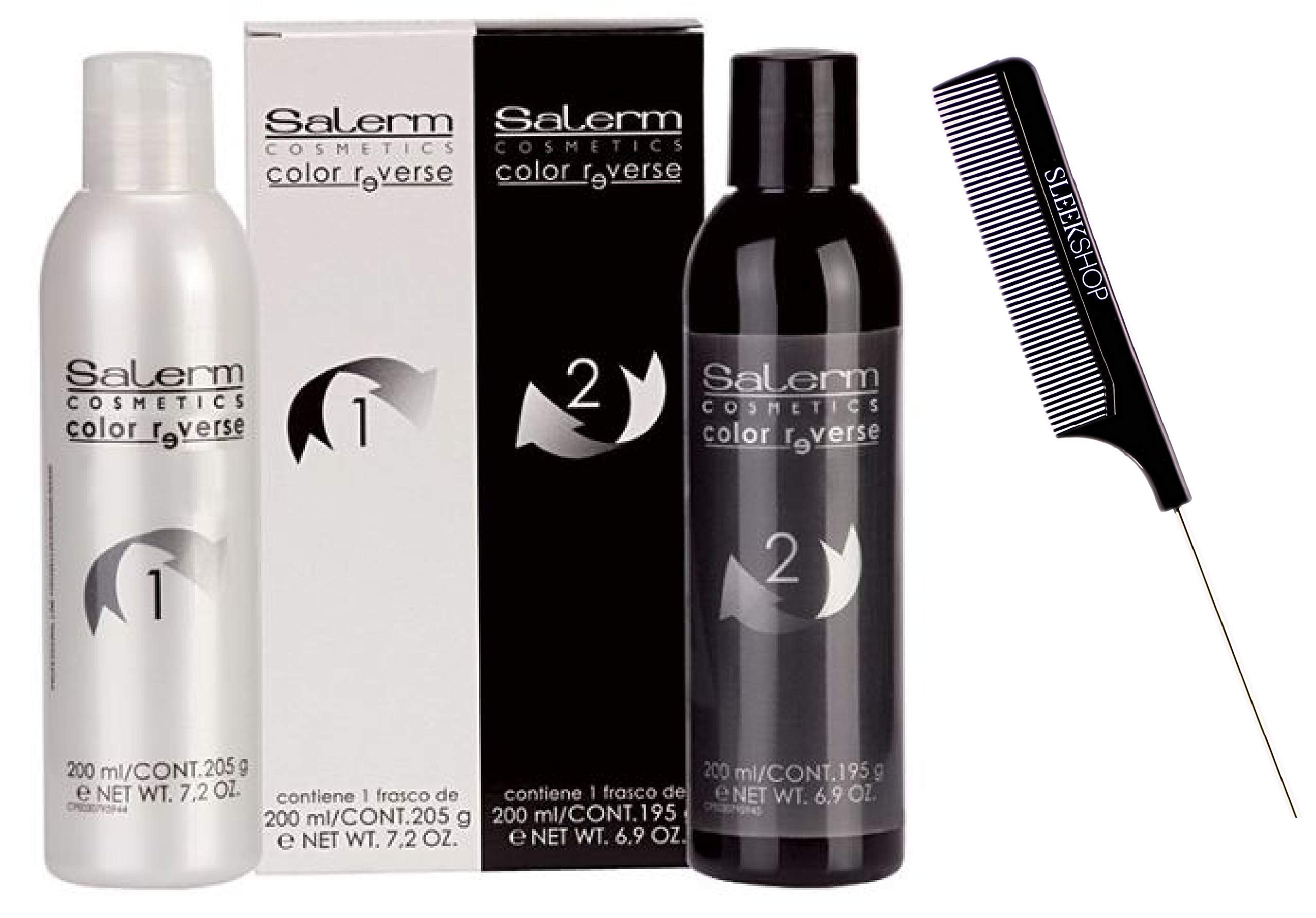SALERM Color Reverse hair color remover with Sleekshop Stinaface comb for precise application and gentle pigment removal
