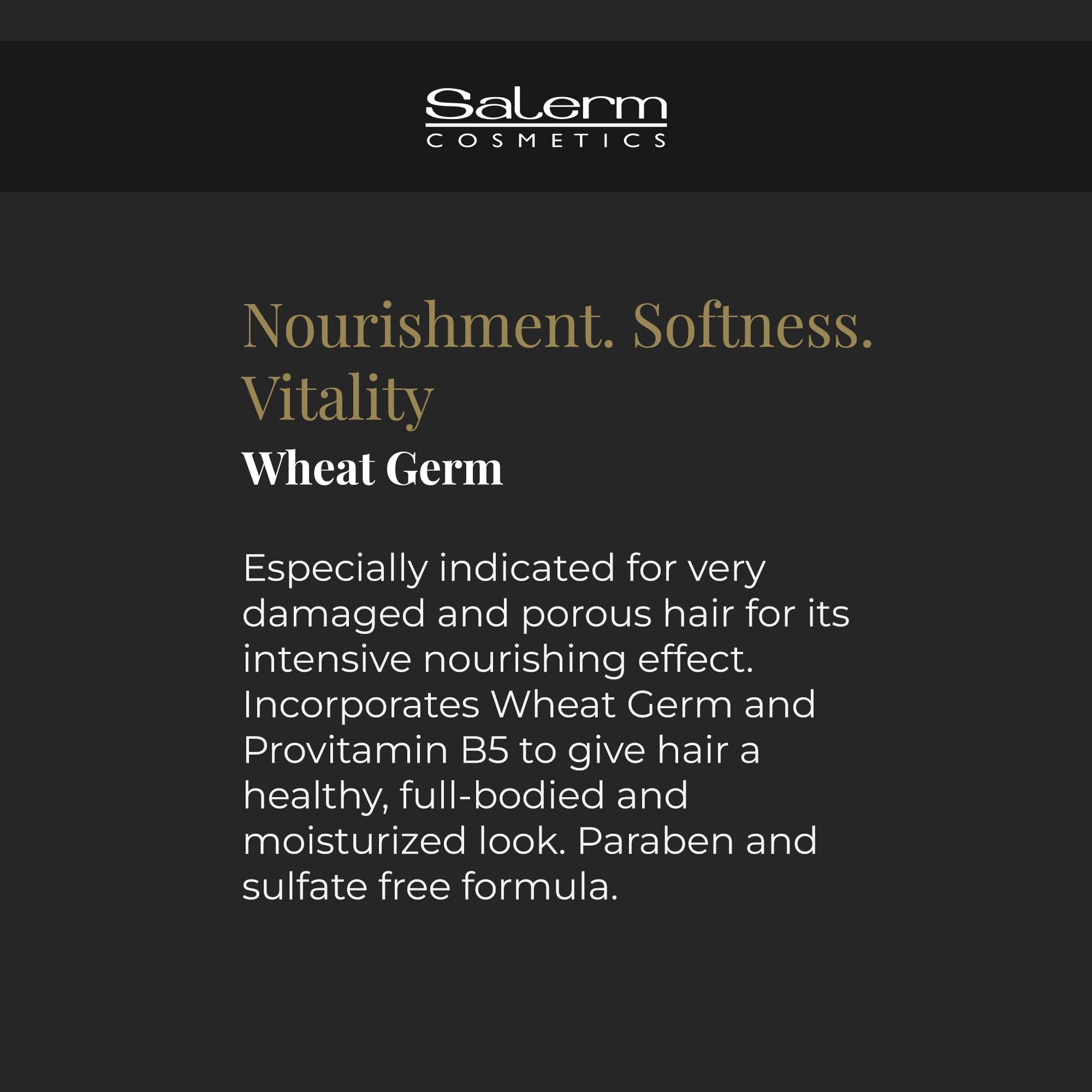  SALERM hair mask after use reveals shine and vitality