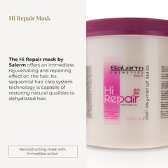 SALERM Hi Repair Mask jar open to reveal creamy texture and rejuvenation.