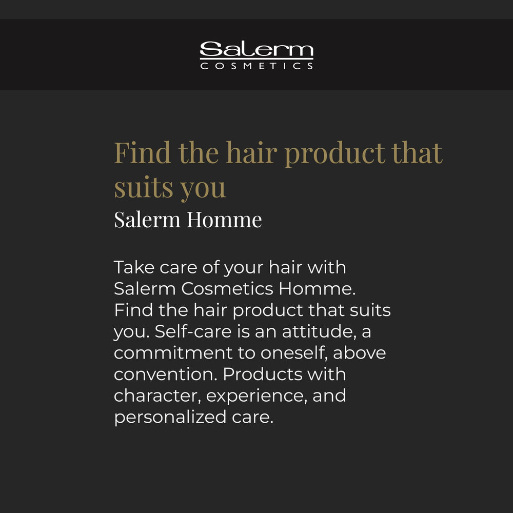 SALERM Homme Power Gel activated by heat from a hairdryer for better results