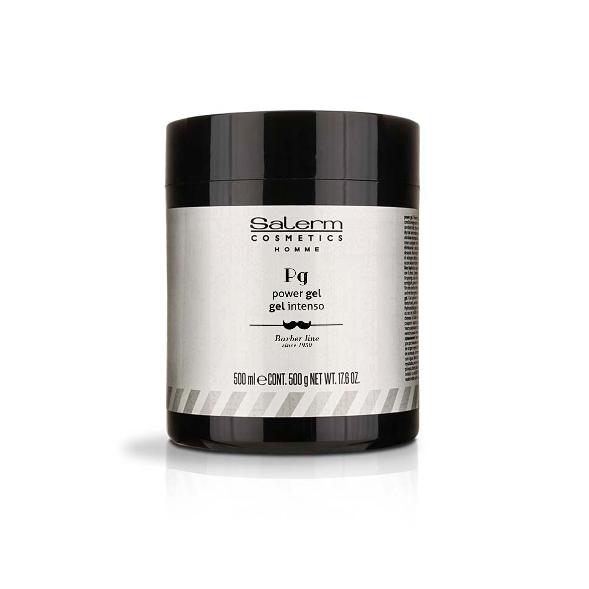 SALERM Homme Power Gel blue jar provides intense hold for versatile styling