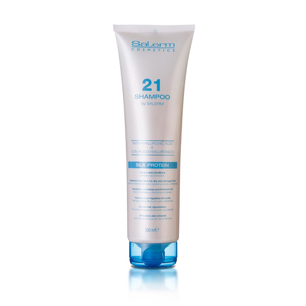 SALERM Hydrating Shampoo 21 bottle pour enables easy use and hydration
