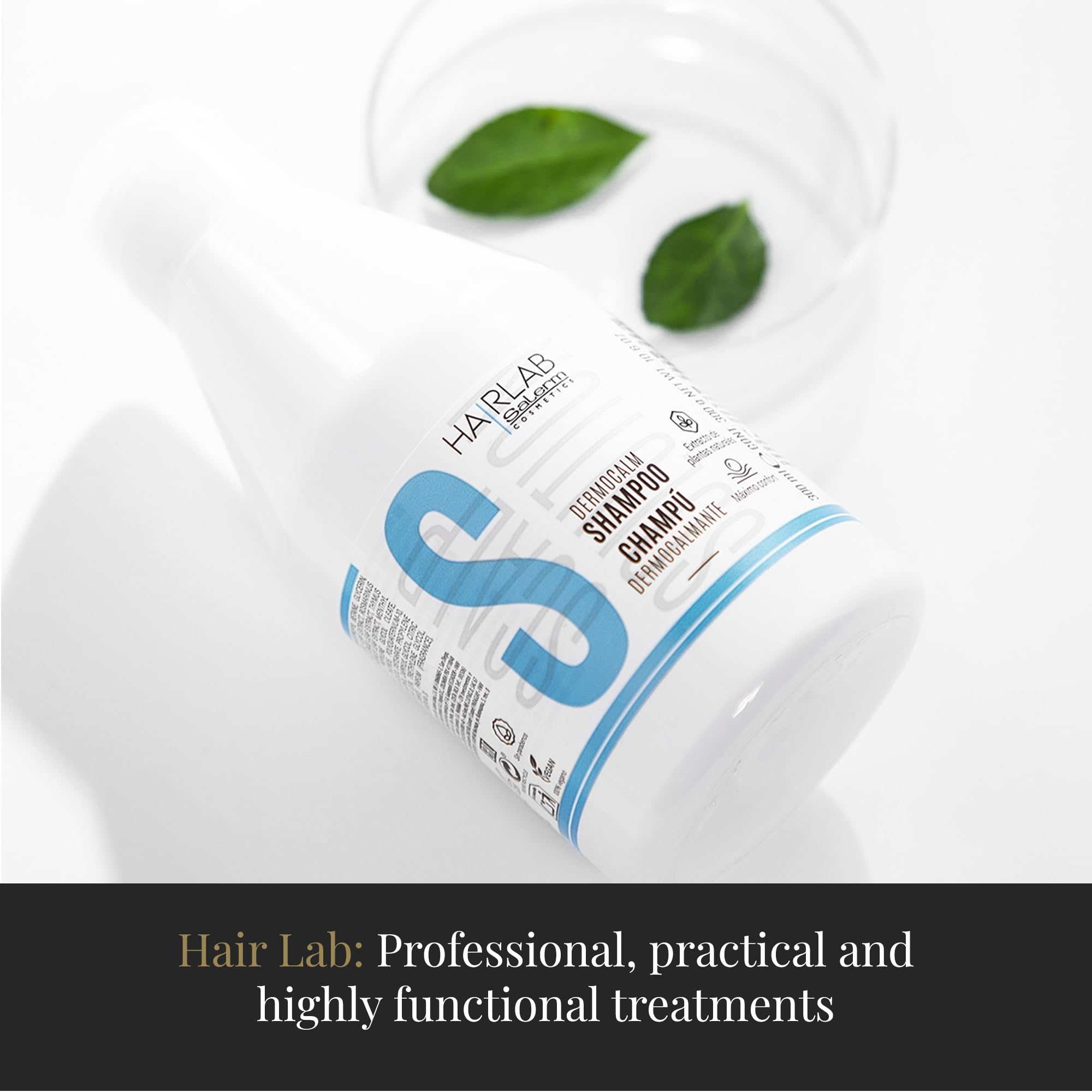 SALERM Lisos Hair Lab heat protection during styling with flat irons