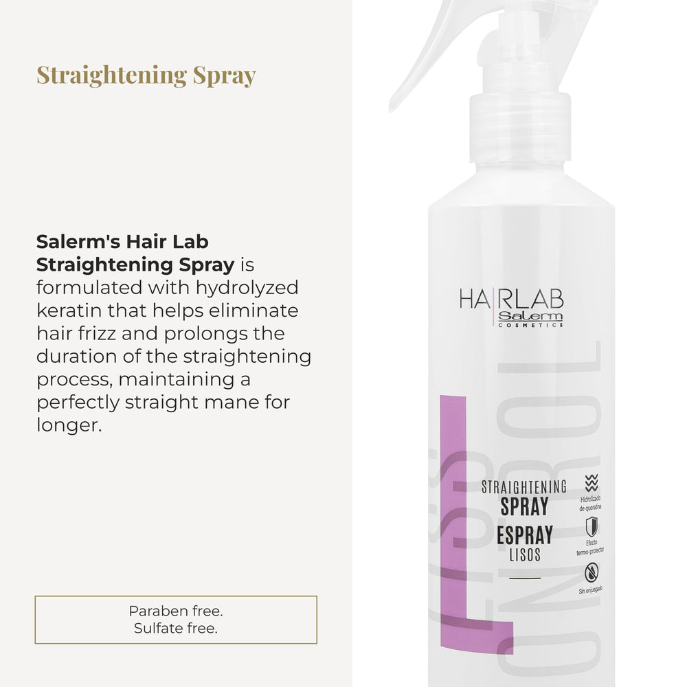 SALERM Lisos Hair Lab heat protectant jar showing protective film for heat styling
