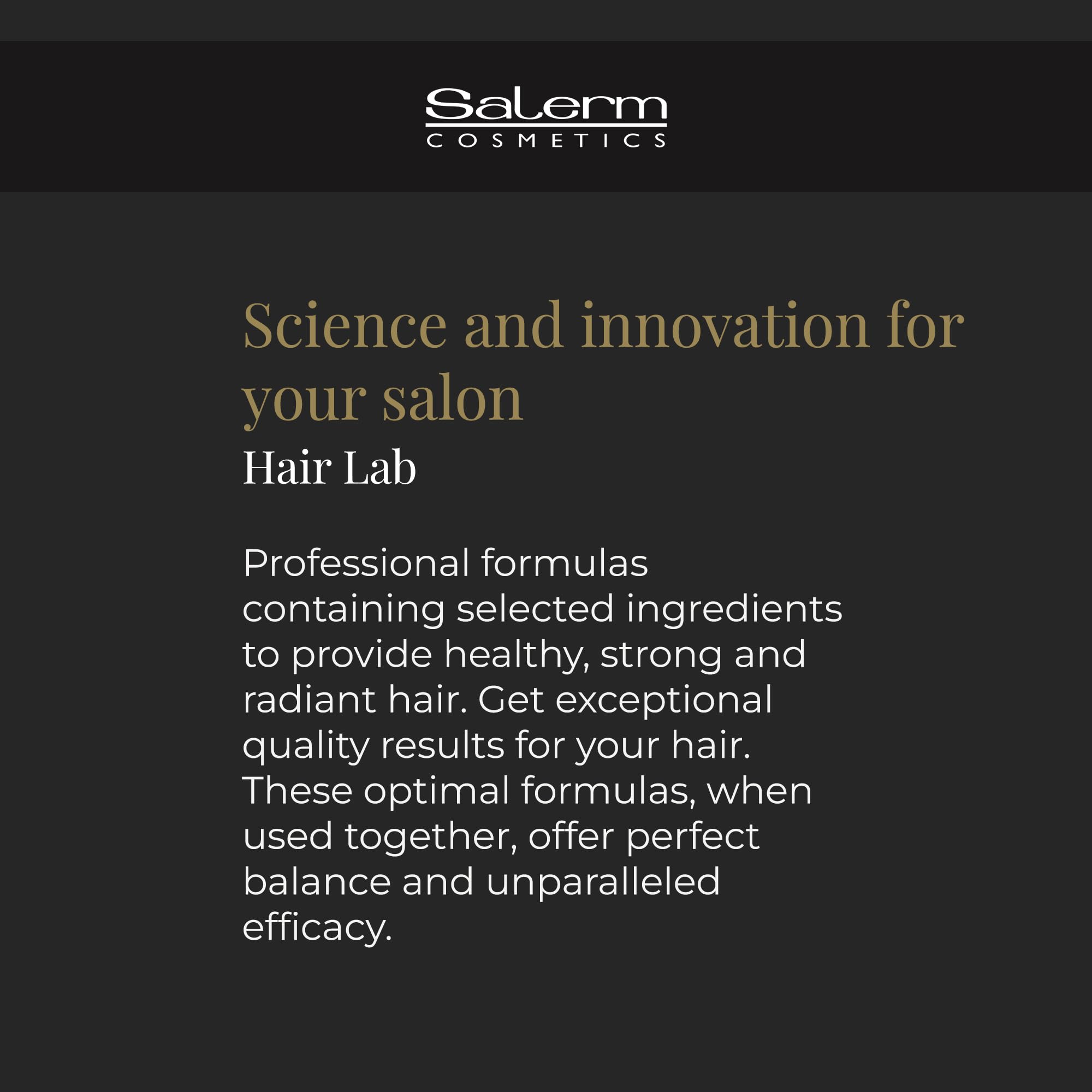SALERM Lisos Hair Lab shine and discipline for smoother, manageable hair