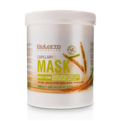 SALERM Nourishing Hair Mask 1000ml bottle delivers deep hydration for dry, damaged hair