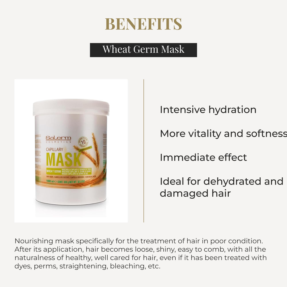 SALERM Nourishing Hair Mask application massage demonstrates nourishing treatment