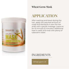 SALERM Nourishing Hair Mask dry hair before after shows improved manageability