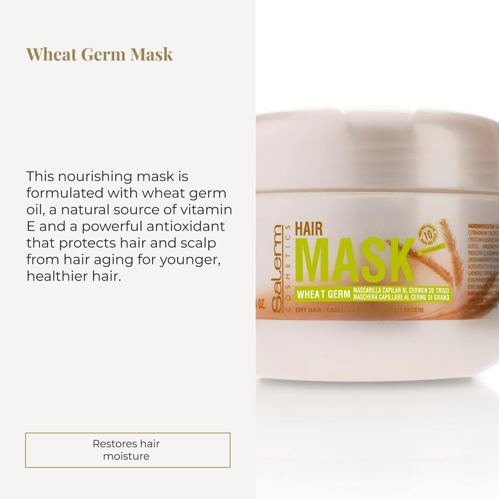 SALERM Wheat Germ oil ingredient bottle highlights antioxidant protection