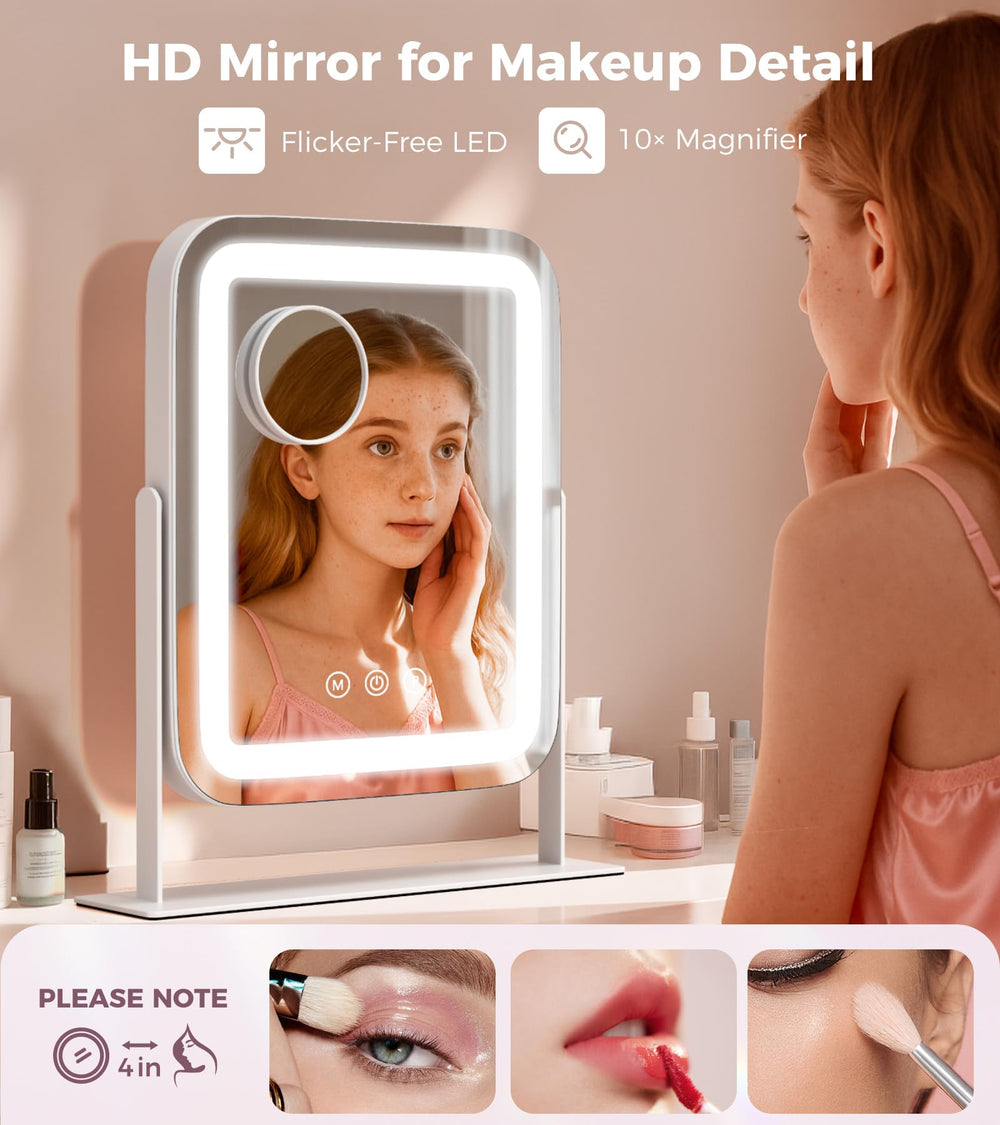 Saliwa vanity mirror explosion-proof base for stable placement