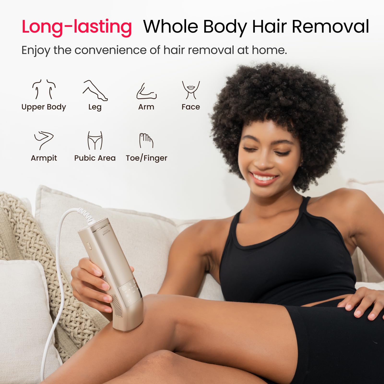 SALLOOT ergonomic design aids easy bikini-area sessions