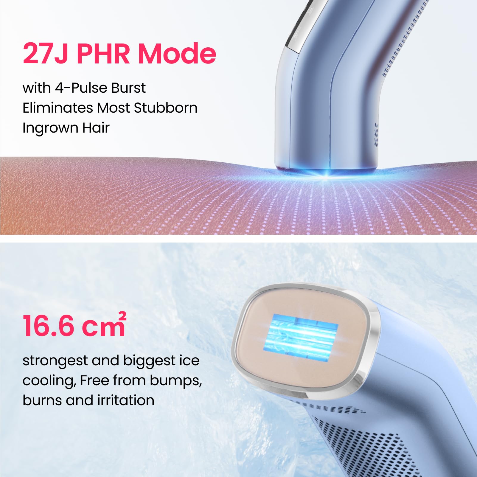 SALLOOT IPL ice-cooling 35F surface maintains comfort across treatments