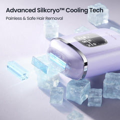 SALLOOT Nova P5 39°F sapphire ice cooling keeps skin comfortable.