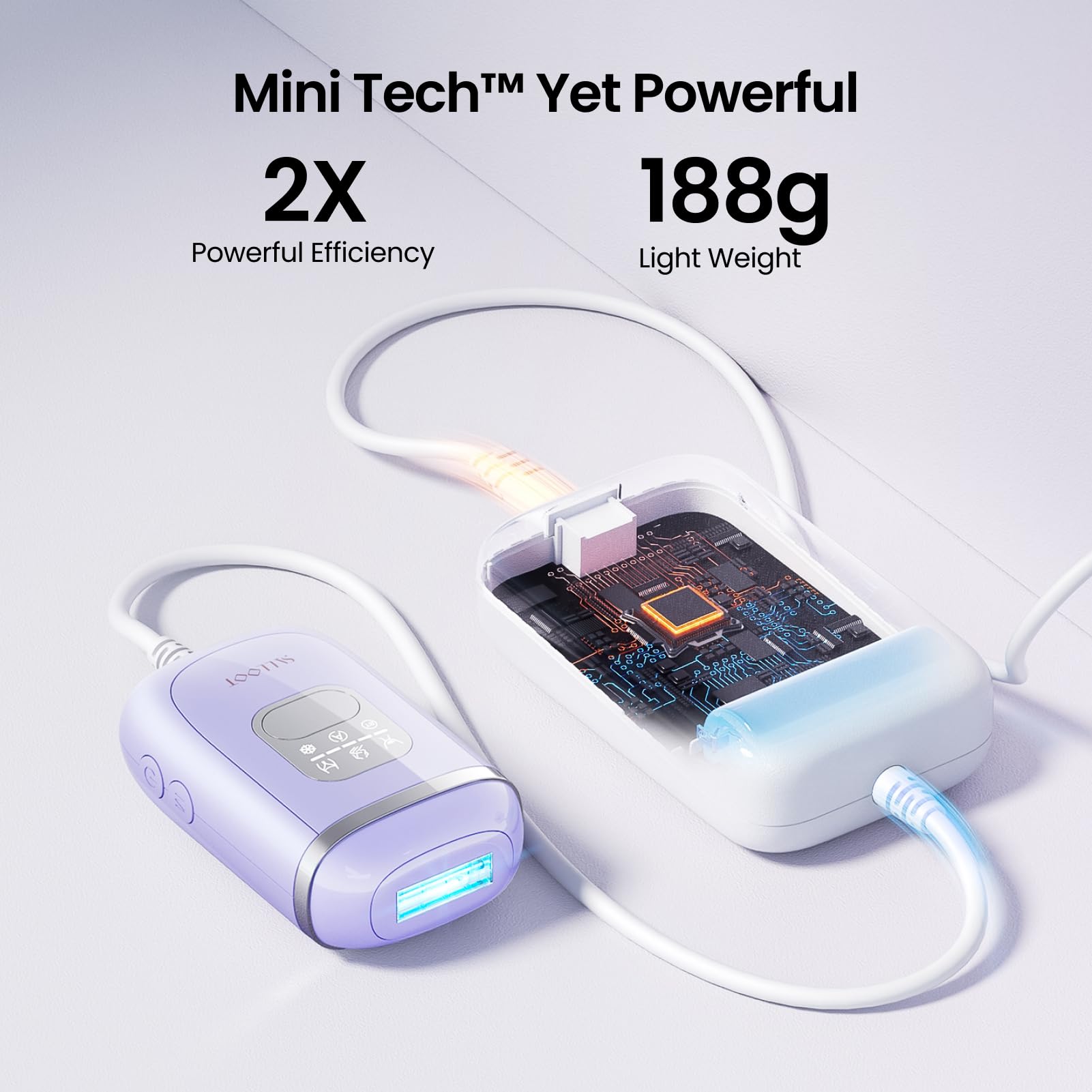 SALLOOT Nova P5 travel-friendly 188g design fits in your bag.