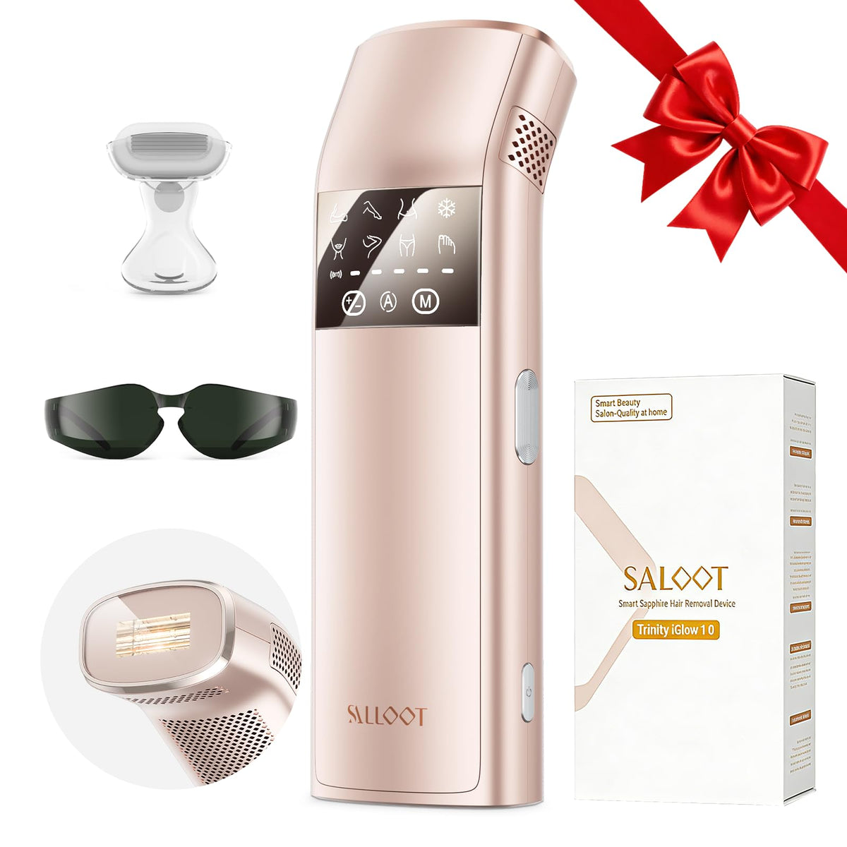 SALLOOT Trinity iGlow 10 energy-density boost focus on coarse hair for faster reduction.