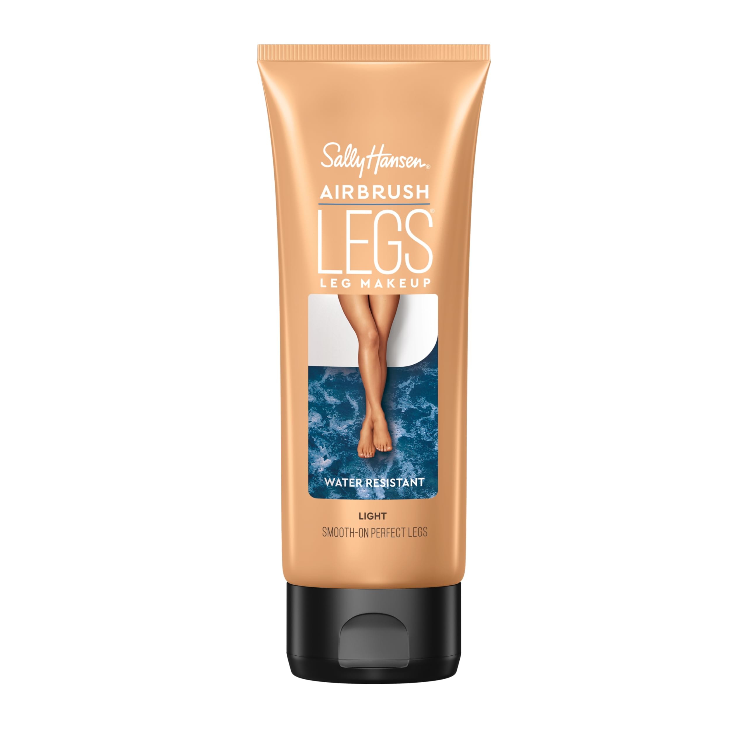 Sally Hansen Airbrush Legs bottle closeup showing smooth, natural finish