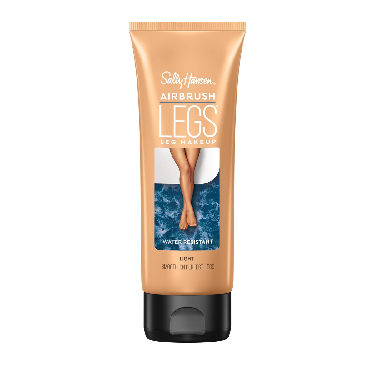 Sally Hansen Airbrush Legs bottle closeup showing smooth, natural finish