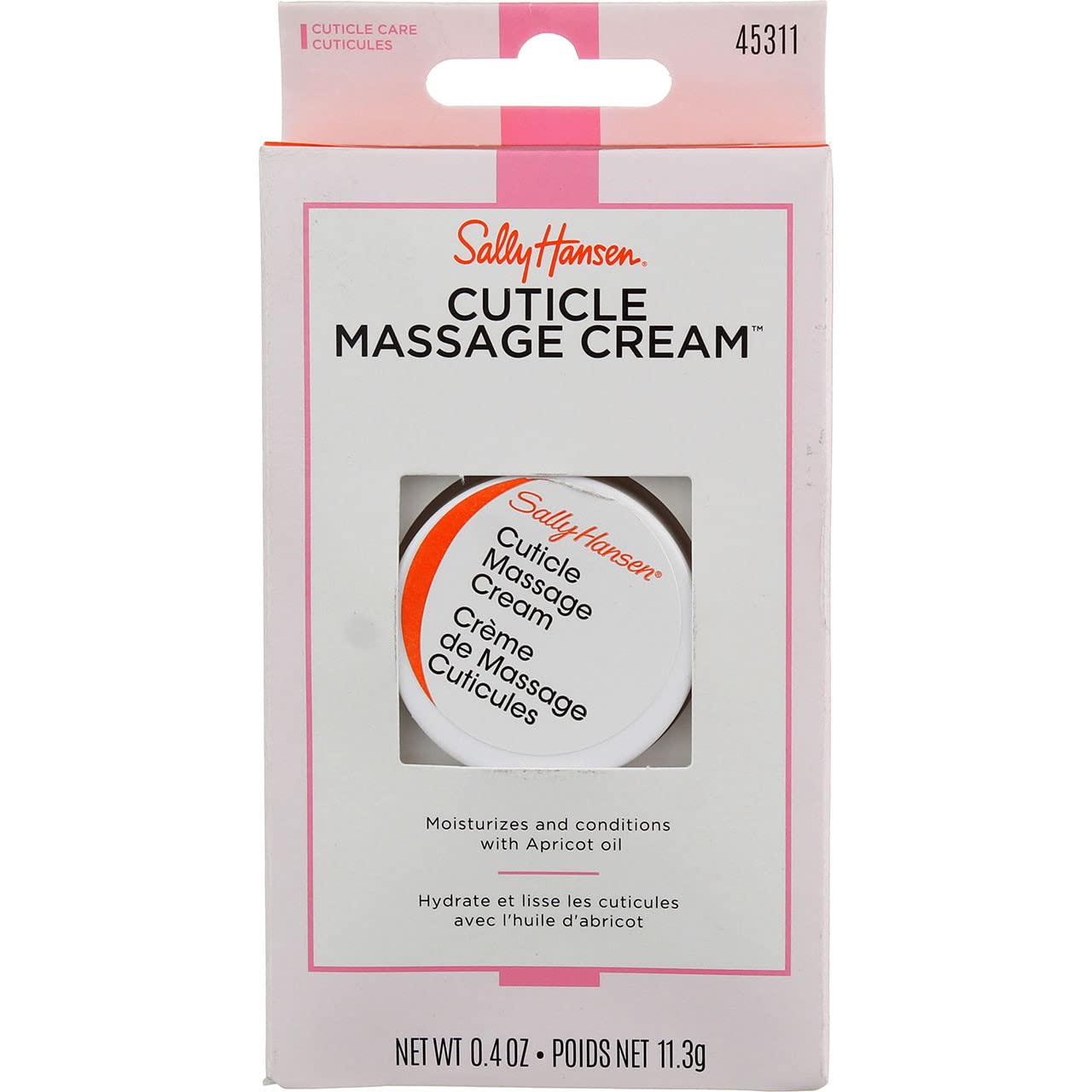 Sally Hansen Cuticle Massage Cream 3-pack packshot with three tubes for moisturized cuticles