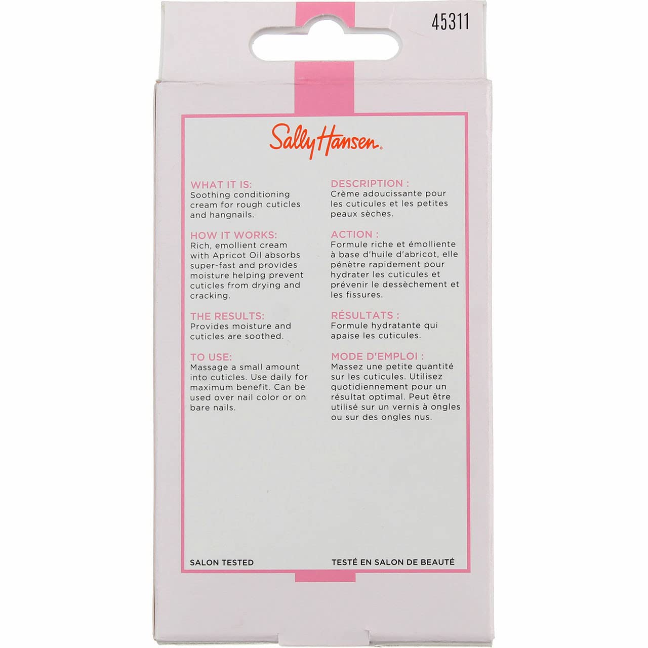 Applying Sally Hansen Cuticle Massage Cream to cuticles for conditioning