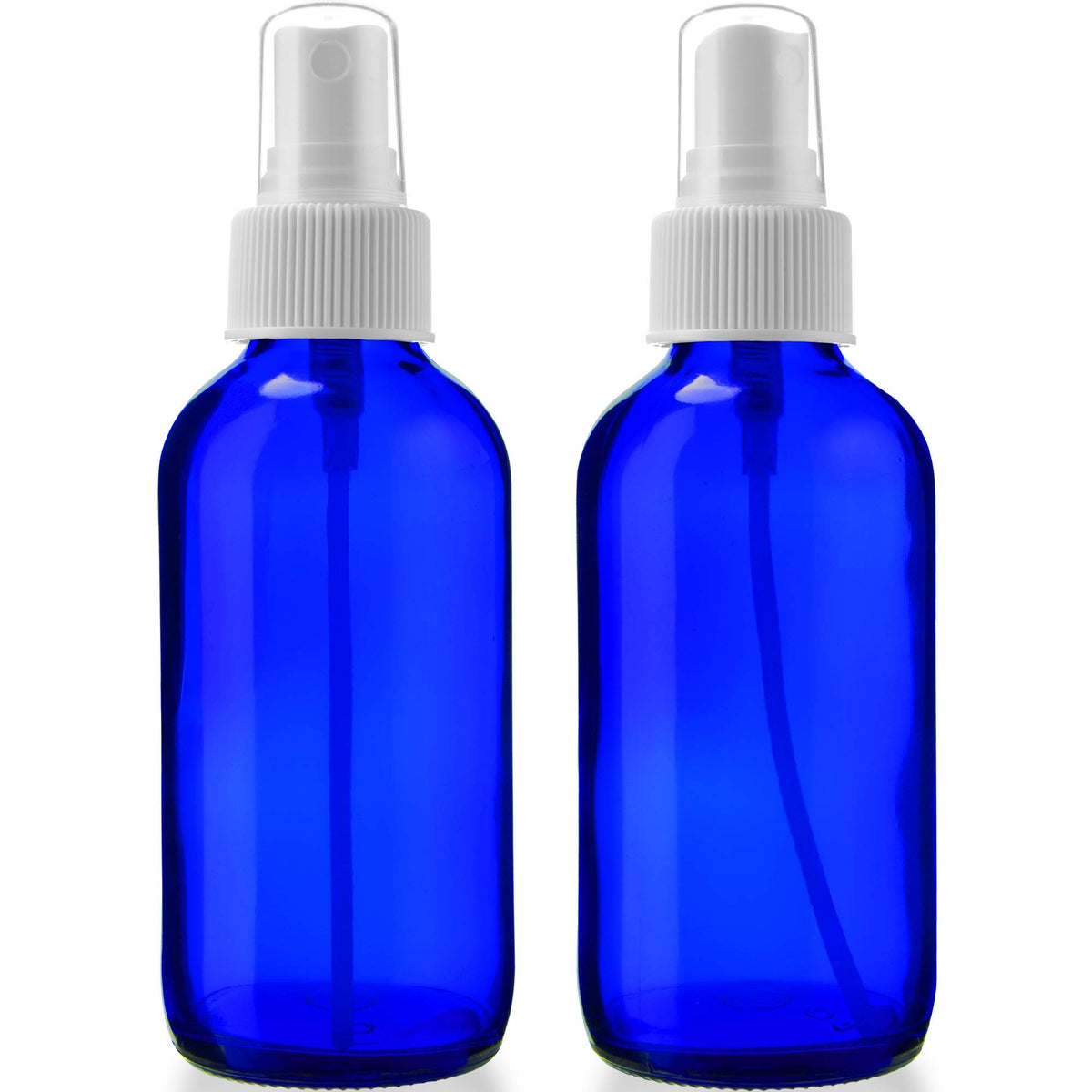 Sally's Organics empty blue glass atomizer spritzer for essential oils