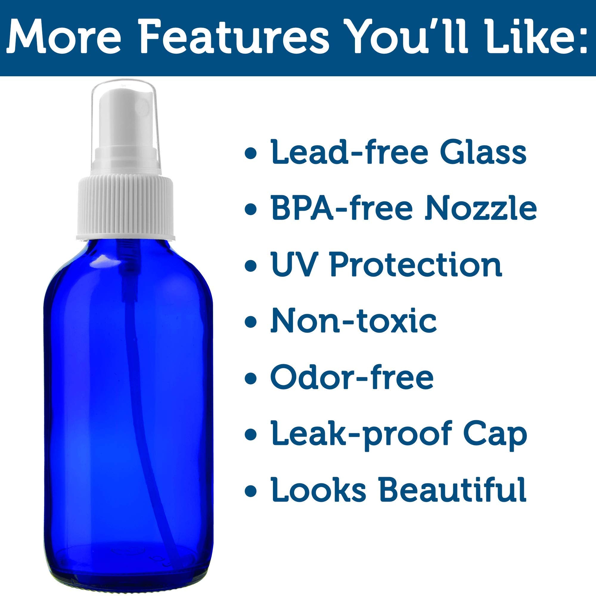 Sally's Organics travel-size atomizer supports room sprays and cosmetics