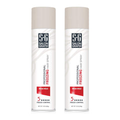 Salon Grafix Freezing Hair Spray bottle-2pack offers dramatic hold for voluminous styles.