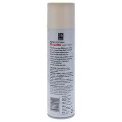 Salon Grafix Freezing Hair Spray mist-dispense highlights quick-drying, volumizing performance for busy mornings.