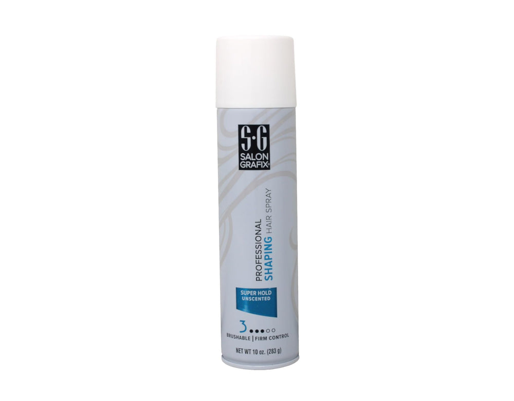 Salon Grafix Shaping Hair Spray unscented formula ideal for fragrance-free use.