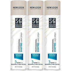 Salon Grafix Unscented Aero Hairspray 10oz bottle provides strong hold for all-day style.