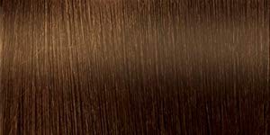 Salon in a Bottle light brown swatch bottle shows waterproof formula for sweat-proof wear.