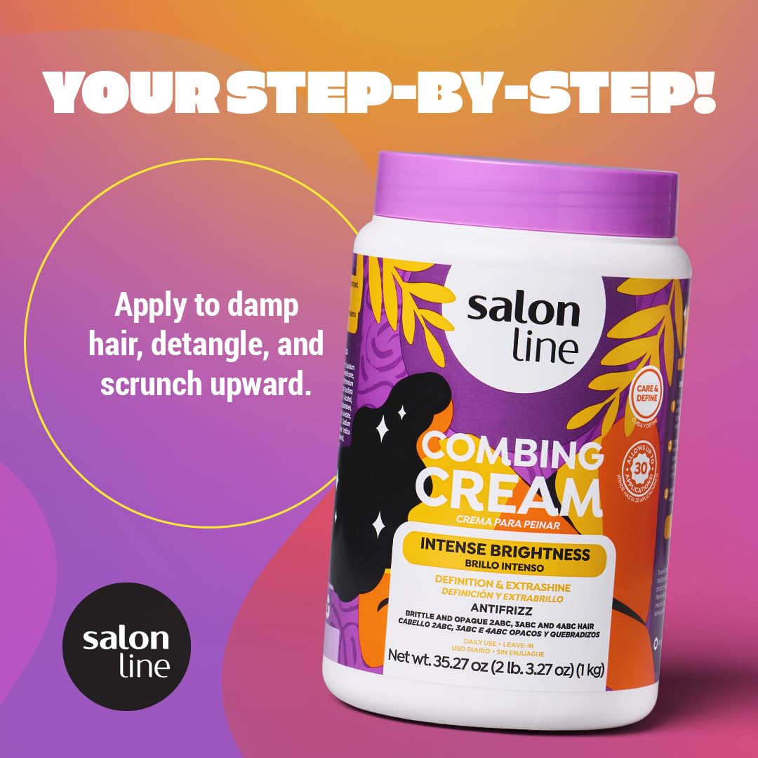 Salon Line Maximum Shine defined curl shape on wavy curly and coily hair