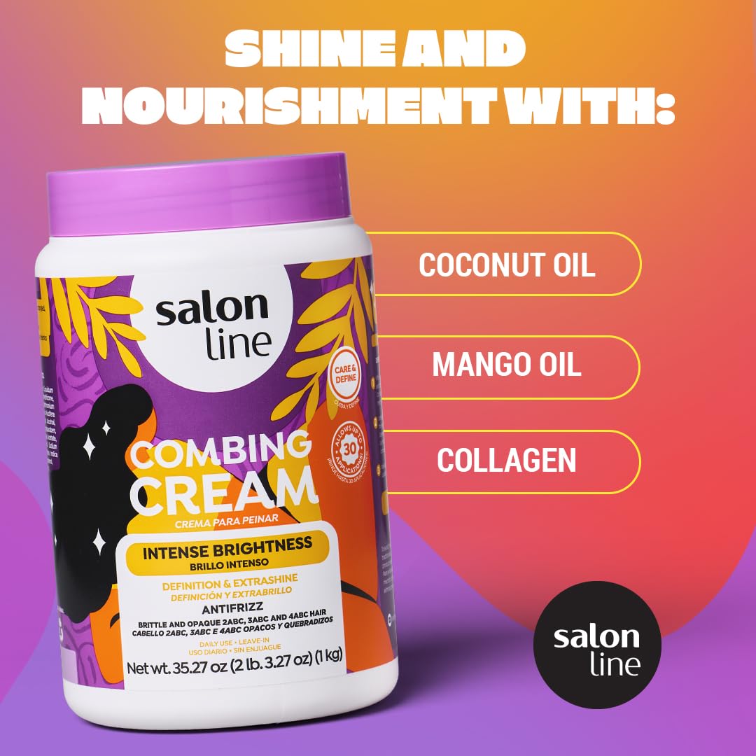Coconut and mango oil in Salon Line Maximum Shine nourishing shine boost