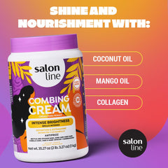 Coconut and mango oil in Salon Line Maximum Shine nourishing shine boost