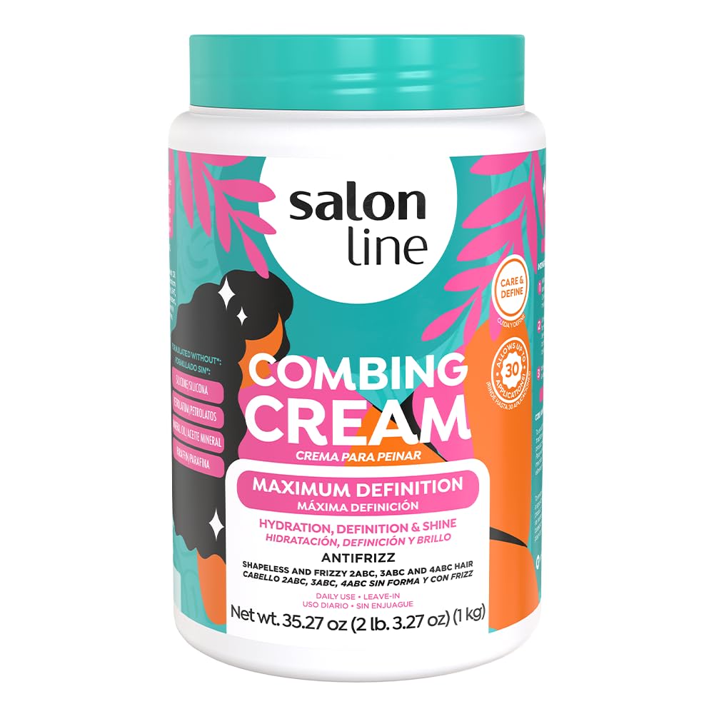 Salon Line product packaging shot reinforces all in one curl care