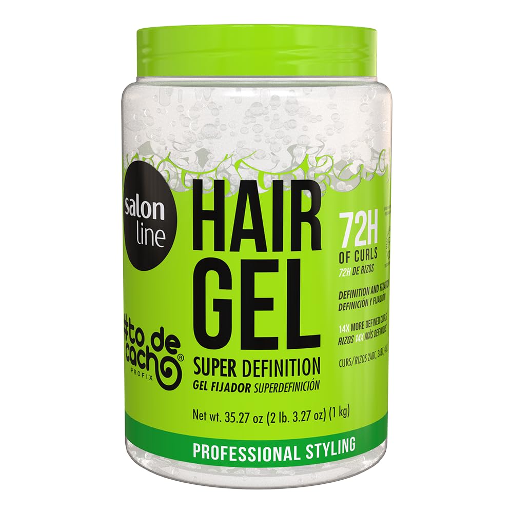 Salon Line Super Definition Gelatin use-case defines waves on wet hair.