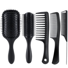 SALON SILK 5PCS brush set paddle for detangling and smoothing hair