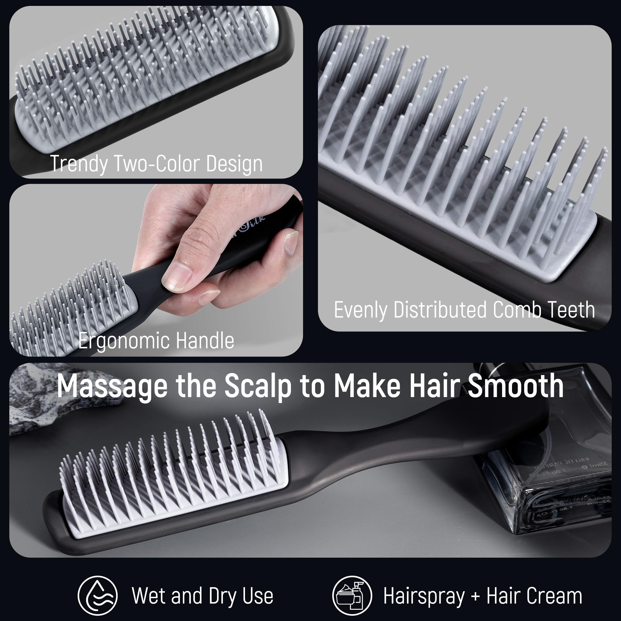 SalonSilk gel brush for even gel application and easy rinsing after styling.